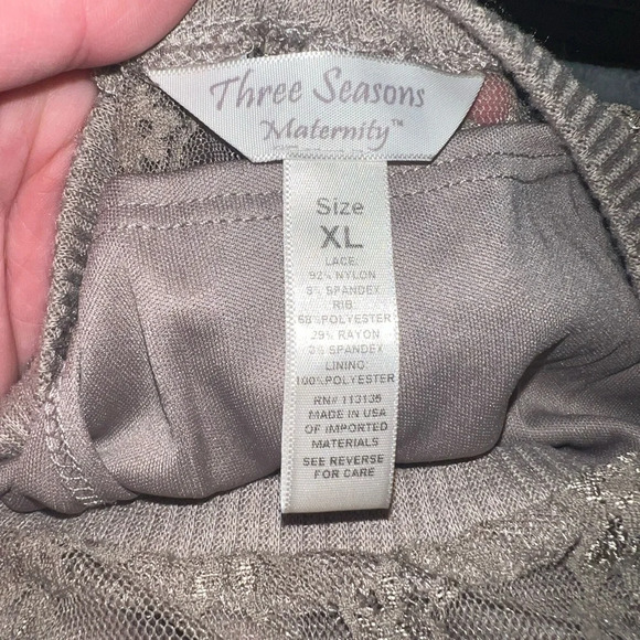 Three Seasons Maternity Lace Tunic - Picture 7 of 9
